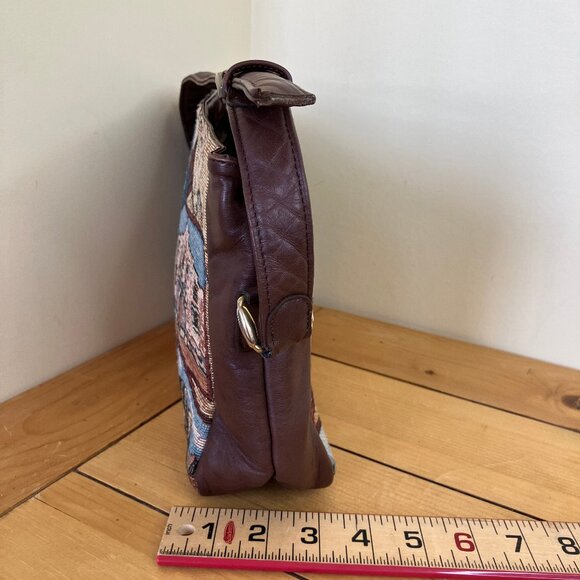 SAS Texas Tapestry Organizer Purse Shoulder Bag Amarillo El Paso Vintage Y2K - Picture 6 of 14